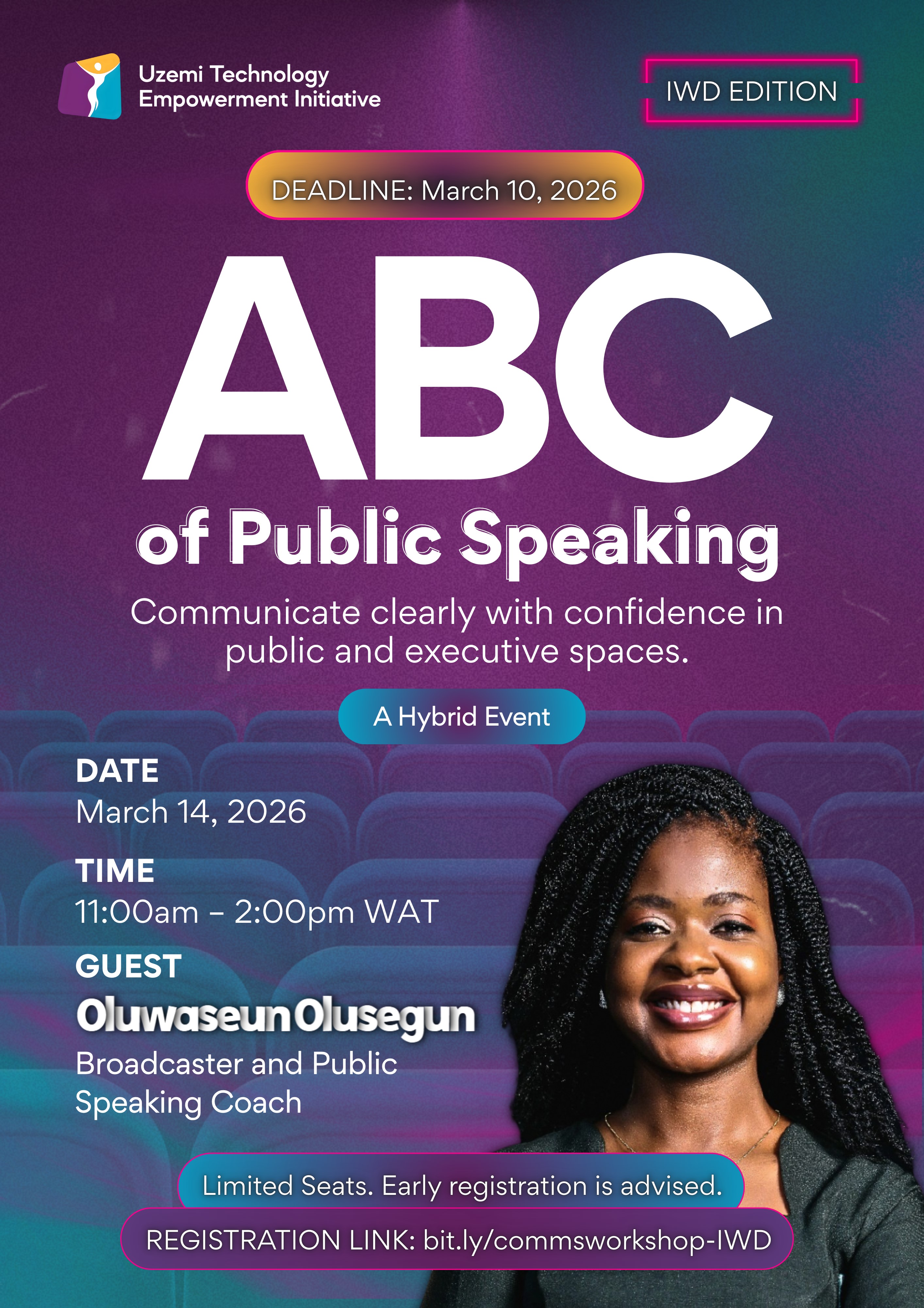 ABC's of Public Speaking - IWD EDITION